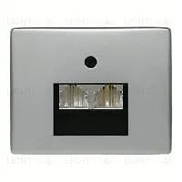 Розетка телефонная двойная Berker RJ11 EPUAE8-8UPO+14100004 EPUAE8-8UPO + 14100004