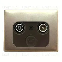 Телевизионная розетка проходная Berker TV-FM 12020021+S2900-10 12020021 + S2900-10