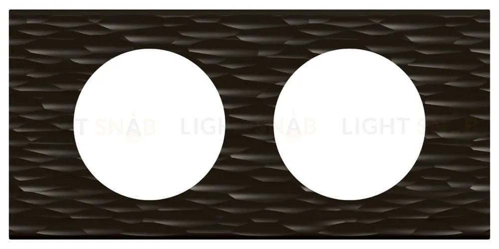 Рамка двухместная Legrand Celiane Corian черный рифленый 69022 69022