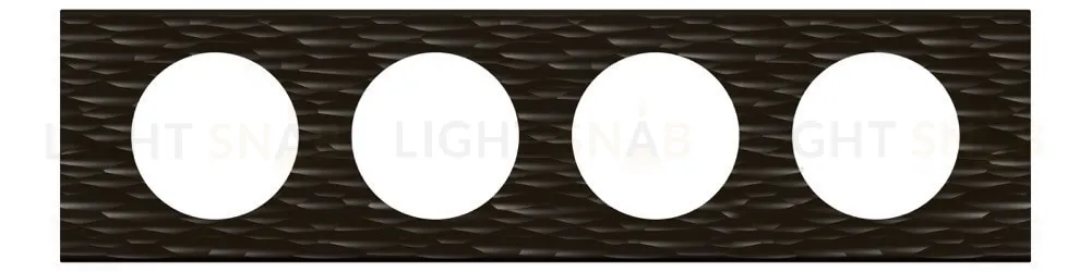 Рамка четырехместная Legrand Celiane Corian черный рифленый 69024 69024