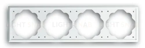 Рамка четверная ABB Impuls белый глянцевый 2CKA001754A4224 2CKA001754A4224