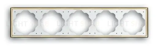 Рамка пятерная ABB Impuls золото 2CKA001754A3690 2CKA001754A3690