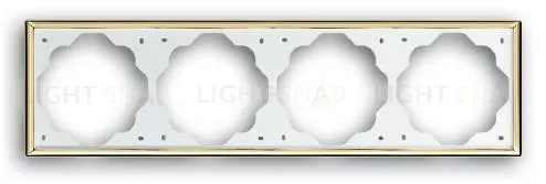 Рамка четверная ABB Impuls золото 2CKA001754A3641 2CKA001754A3641