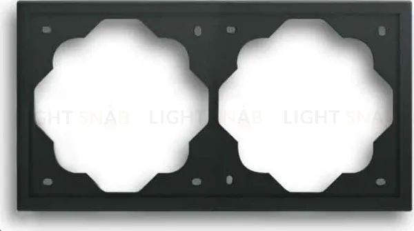 Рамка двойная ABB Impuls черный бархат 2CKA001754A4425 2CKA001754A4425