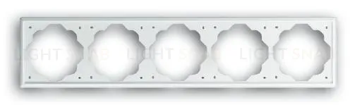 Рамка пятерная ABB Impuls белый глянцевый 2CKA001754A2452 2CKA001754A2452