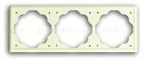 Рамка тройная ABB Impuls кремовый глянцевый 2CKA001754A4314 2CKA001754A4314