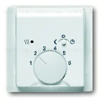 Терморегулятор теплого пола ABB Impuls, с датчиком, 16А/250 В, белый глянцевый 2CKA001032A0498+2CKA001710A3577 2CKA001032A0498 + 2CKA001710A3577