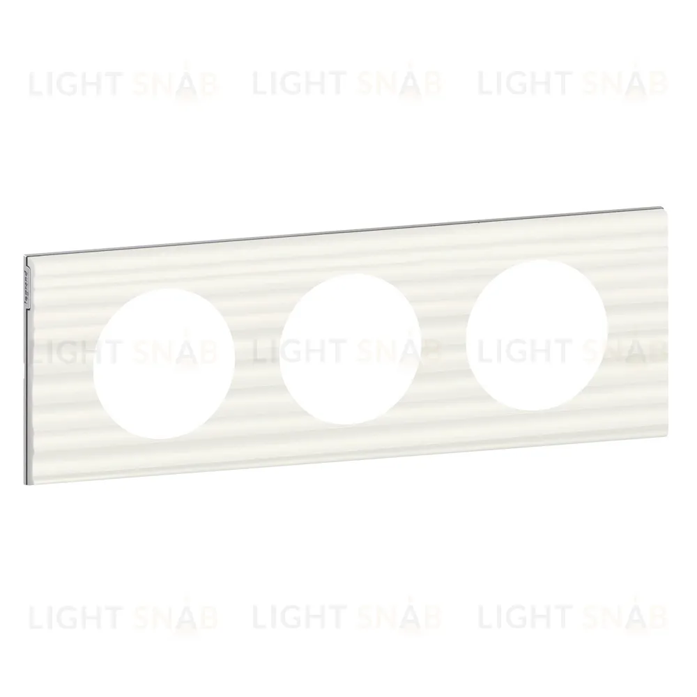 Рамка трехместная Legrand Celiane Corian белый рельеф 69013 69013