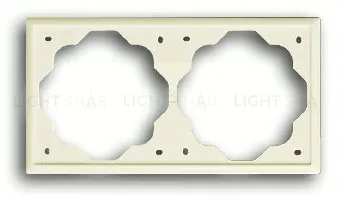 Рамка двойная ABB Impuls кремовый глянцевый 2CKA001754A4313 2CKA001754A4313