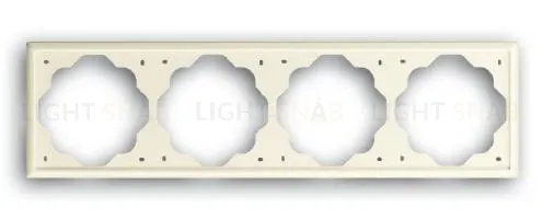 Рамка четверная ABB Impuls кремовый глянцевый 2CKA001754A4315 2CKA001754A4315