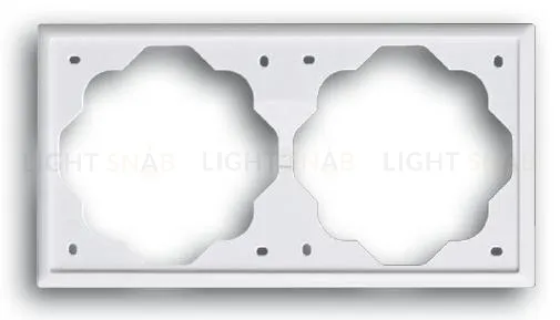 Рамка двойная ABB Impuls белый глянцевый 2CKA001754A4226 2CKA001754A4226