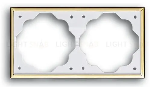 Рамка двойная ABB Impuls золото 2CKA001754A3542 2CKA001754A3542