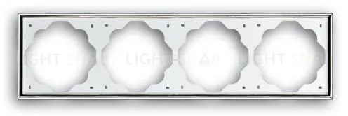 Рамка четверная ABB Impuls хром 2CKA001754A4136 2CKA001754A4136