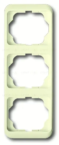 Рамка тройная для вертикального монтажа ABB Alpha Nea кремовый глянцевый 1754-0-3765 1754-0-3765