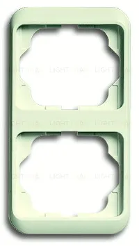 Рамка двойная для вертикального монтажа ABB Alpha Nea кремовый глянцевый 1754-0-3757 1754-0-3757