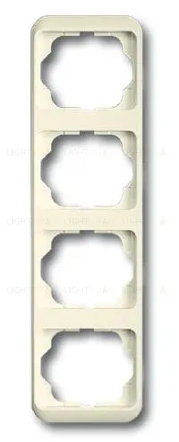 Рамка четверная для вертикального монтажа ABB Alpha Nea кремовый глянцевый 1754-0-3773 1754-0-3773