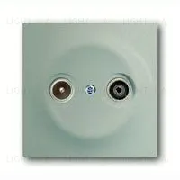 Розетка телевизионная проходная ABB Impuls TV-FM, шампань 2CKA000230A0268+2CKA001753A5440 2CKA000230A0268 + 2CKA001753A5440