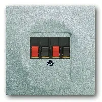 Акустическая розетка двойная ABB Impuls, серебристый алюминий 2CKA000230A0464+2CKA001753A0056 2CKA000230A0464 + 2CKA001753A0056