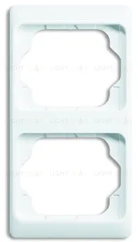 Рамка двойная для вертикального монтажа ABB Alpha Exclusive белый глянцевый 1754-0-3054 1754-0-3054