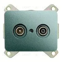 Розетка телевизионная оконечная ABB TV-FM 2CKA000230A0380+1724-0-2796 2CKA000230A0380 + 1724-0-2796