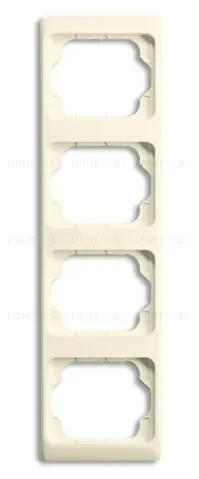 Рамка четверная для вертикального монтажа ABB Alpha Exclusive кремовый глянцевый 1754-0-4152 1754-0-4152