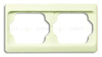 Рамка двойная для горизонтального монтажа ABB Alpha Exclusive кремовый глянцевый 1754-0-3849 1754-0-3849