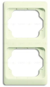 Рамка двойная для вертикального монтажа ABB Alpha Exclusive кремовый глянцевый 1754-0-3864 1754-0-3864