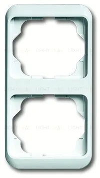 Рамка двойная для вертикального монтажа ABB Alpha Nea белый глянцевый 1754-0-4528 1754-0-4528
