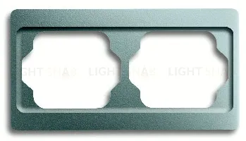 Рамка двойная для горизонтального монтажа ABB Alpha Exclusive титан 1754-0-4523 1754-0-4523