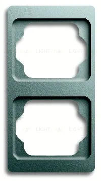 Рамка двойная для вертикального монтажа ABB Alpha Exclusive титан 1754-0-4126 1754-0-4126