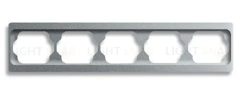 Рамка пятерная для горизонтального монтажа ABB Alpha Exclusive титан 1754-0-4131 1754-0-4131
