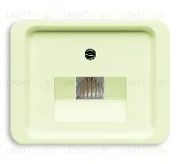 Розетка телефонная одинарная ABB RJ11 2CKA000230A0378+1710-0-2603 2CKA000230A0378 + 1710-0-2603