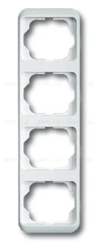 Рамка четверная для вертикального монтажа ABB Alpha Nea белый глянцевый 1754-0-2809 1754-0-2809