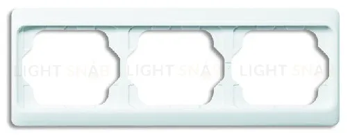 Рамка тройная для горизонтального монтажа ABB Alpha Exclusive белый глянцевый 1754-0-3021 1754-0-3021