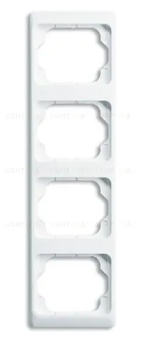 Рамка четверная для вертикального монтажа ABB Alpha Exclusive белый глянцевый 1754-0-4156 1754-0-4156