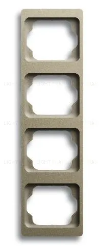 Рамка четверная для вертикального монтажа ABB Alpha Exclusive палладий 1754-0-4121 1754-0-4121