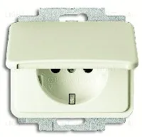 Розетка с заземляющими контактами c крышкой ABB 16А/250В 2018-0-1446 2018-0-1446