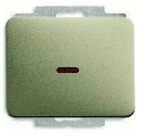 Выключатель одноклавишный проходной с подсветкой ABB (вкл/выкл с 2-х мест) 10А/250В 2CKA001012A2110+2CKA001784A0545+1751-0-2825 2CKA001012A2110 + 2CKA001784A0545 + 1751-0-2825