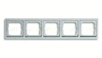 Рамка пятерная ABB Future Linear серебристо-алюминиевый 2CKA001754A4310 2CKA001754A4310