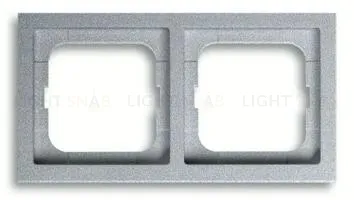 Рамка двойная ABB Future Linear серебристо-алюминиевый 2CKA001754A4530 2CKA001754A4530