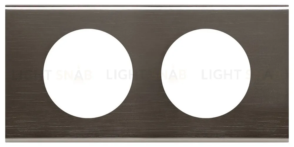 Рамка двухместная Legrand Celiane, черный никель 69032 69032