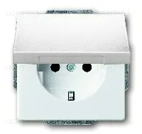 Розетка с заземляющими контактами с откидной крышкой ABB 16А/250В 2CKA002018A1509 2CKA002018A1509