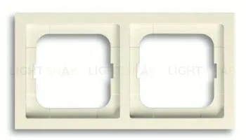 Рамка двойная ABB Future Linear кремовый глянцевый 2CKA001754A4231 2CKA001754A4231