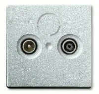 Розетка телевизионная проходная ABB TV-FM 2CKA000230A0268+2CKA001724A4262 2CKA000230A0268 + 2CKA001724A4262