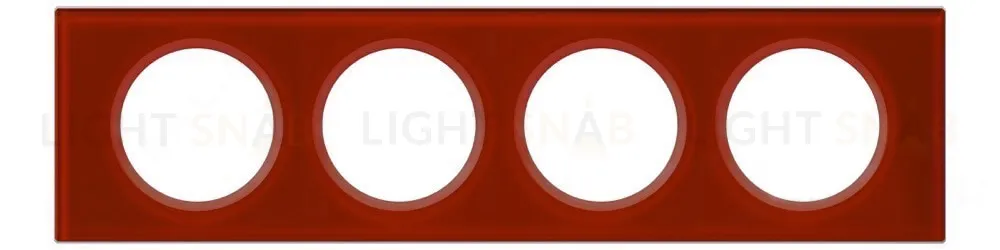 Рамка четырехместная Legrand Celiane, смальта кармин 69474 69474