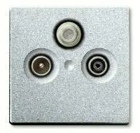 Розетка телевизионная оконечная ABB TV-SAT-FM 2CKA000230A0463+2CKA001724A4262 2CKA000230A0463 + 2CKA001724A4262