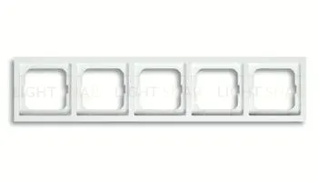 Рамка пятерная ABB Future Linear белый глянцевый 2CKA001754A4517 2CKA001754A4517