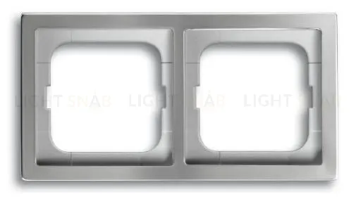 Рамка двойная ABB Pure нержавеющая сталь 2CKA001754A4501 2CKA001754A4501