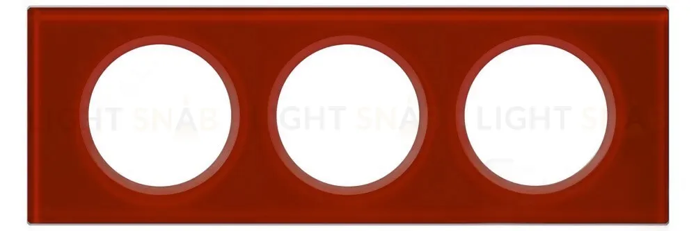 Рамка трехместная Legrand Celiane, смальта кармин 69473 69473