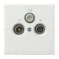 Телевизионная розетка проходная Gira TV-SAT-FM 004200+0869112 004200 + 0869112